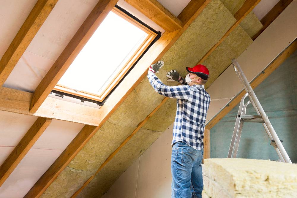 Technician evaluates attic insulation to ensure optimal energy performance.