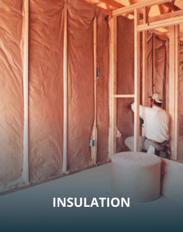 Insulation being inspected to assess energy efficiency and performance levels.